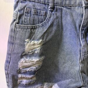 Kids Ripped Denim Shorts